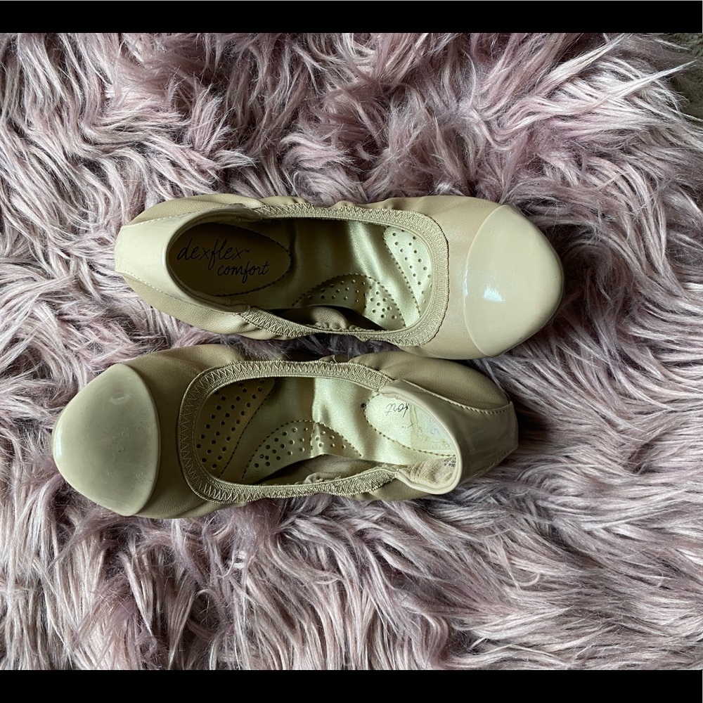 Payless Deflex comfort nude flats